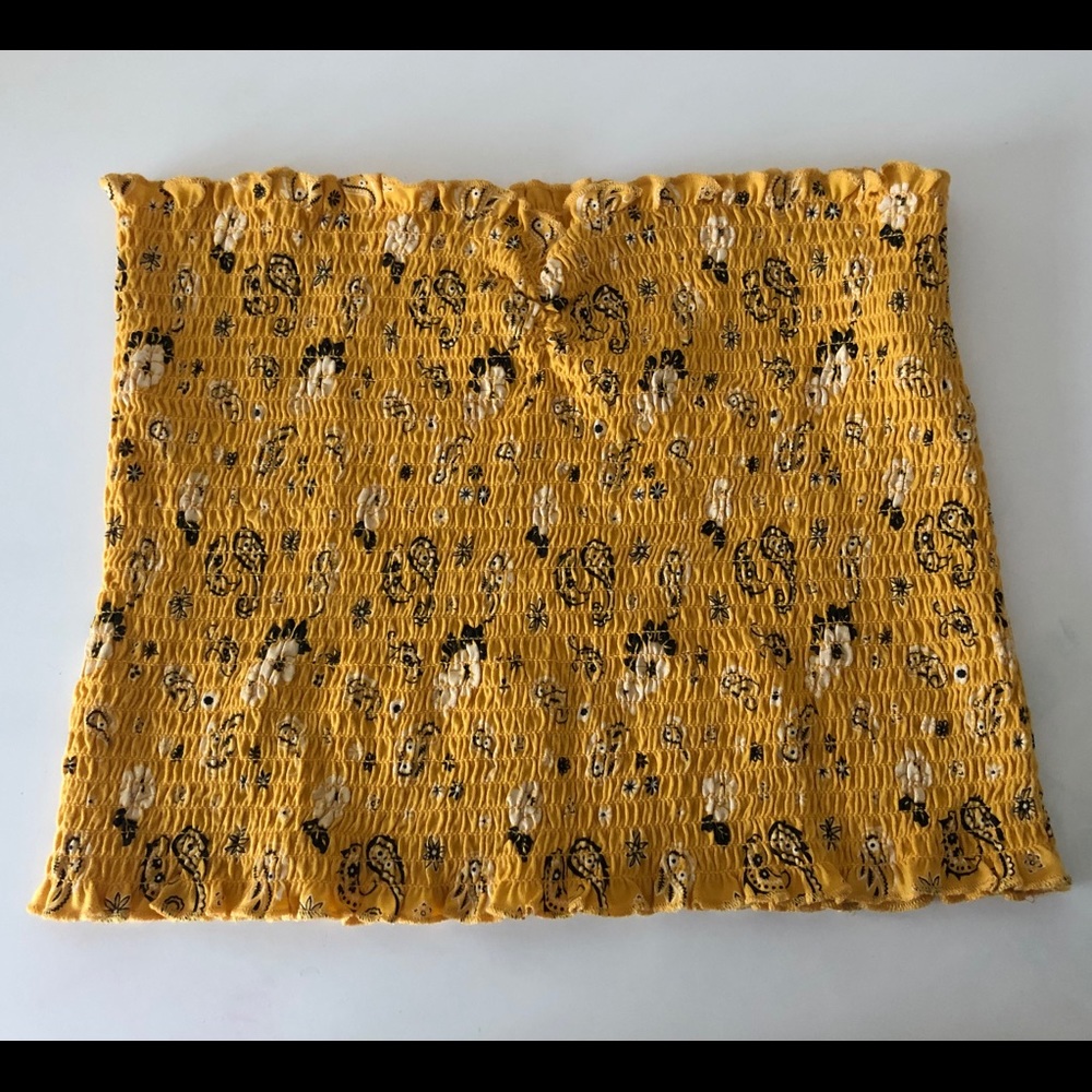 Gold Rush - Yellow Bandana Tube Top